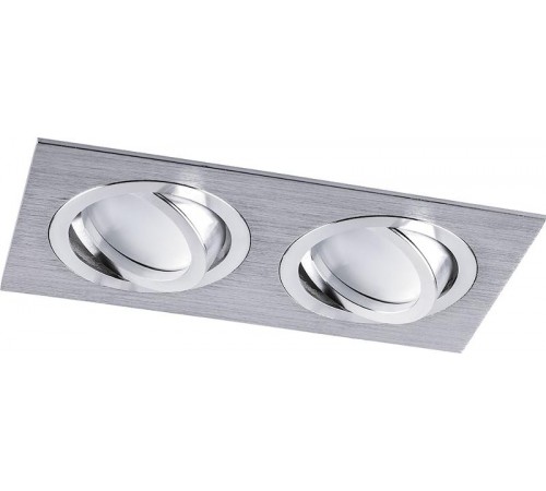 Светильник точечный встраиваемый под лампу DL2802 MR16 50W G5.3 "прямоугольник", хром  32642  FERON