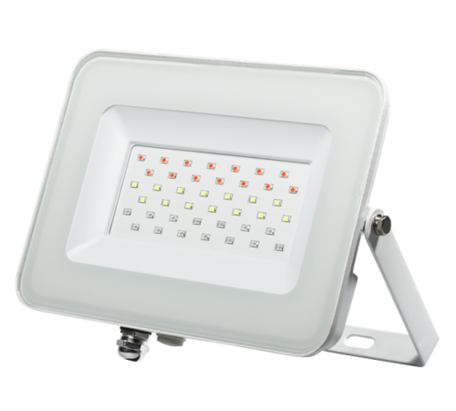 Прожектор светодиодный PFL- 30W RGB WH IP65 Прожектор БЕЛЫЙ  .5012103  Jazzway