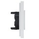 FORTE&PIANO Розетка 2-я без заземления, без шторок безвинтовое крепление 10А FP226 белый  FP-R20-10-1-K01  IEK