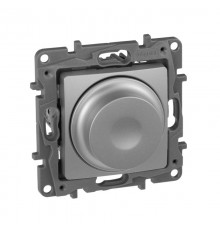 Etika Алюминий Светорегулятор поворотный, 300Вт, без нейтрали  672419  Legrand