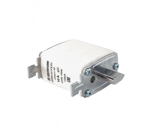 Плавкая вставка ППН-33 УХЛ3,  10А, габарит 00, IP00  (ЭТ)  ET522682  Электротехник