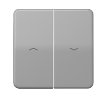 Клавиши для выключателя управления жалюзи 509VU и кнопки 539VU; серые  CD595PGR  Jung