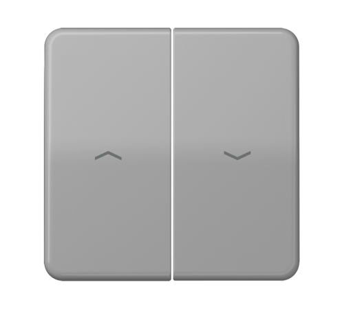 Клавиши для выключателя управления жалюзи 509VU и кнопки 539VU; серые  CD595PGR  Jung