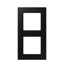Рамка 2 поста; серия A550; термопласт; черный матовый  A5582BFSWM  Jung