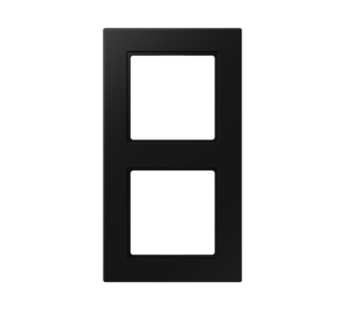 Рамка 2 поста; серия A550; термопласт; черный матовый  A5582BFSWM  Jung