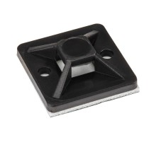 Площадка самоклеящаяся 20х20 мм, черная, упаковка 10 шт.  07-2021-10  REXANT