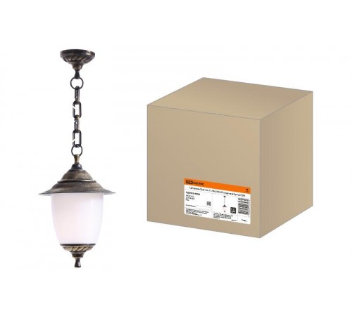 Светильник садово-парковый Прага Эл-11-70Б 60 Вт Е27 подвесной бронза  SQ0330-0508  TDM