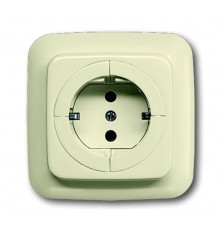 Розетка SCHUKO 16А 250В с механизмом освобождения вилки, серия Busch-Duro 2000 SI, цвет слоновая кость  2011-0-3397   2CKA002011A3397  ABB