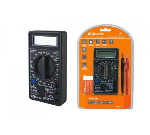 Мультиметр цифровой серия "МастерЭлектрик" М-830В  SQ1005-0001  TDM