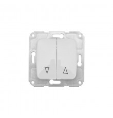 Выключатель для жалюзи 2кл с/у 10А мех. бел DEA   KR-78-0209  Kranz