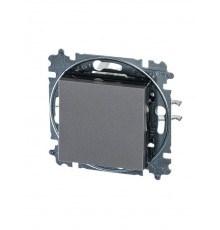 ABB Levit Сталь / дымчатый чёрный Выключатель кнопочный 1-кл.  3559H-A91445 69W  2CHH599145A6069  ABB