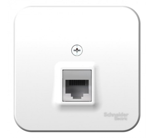 Blanca Белый О/У с изолирующей пластиной Розетка компьютерная RJ45, кат.5E  BLNIA045001  SE