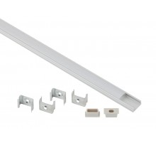 Комплект с накладным анодированным профилем CAB262 1506 16х6мм, 2м  Б0039463  ЭРА