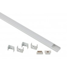 Комплект с накладным анодированным профилем CAB262 1506 16х6мм, 2м  Б0039463  ЭРА