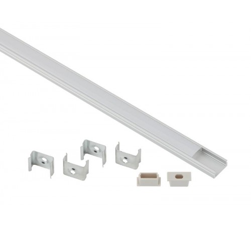 Комплект с накладным анодированным профилем CAB262 1506 16х6мм, 2м  Б0039463  ЭРА