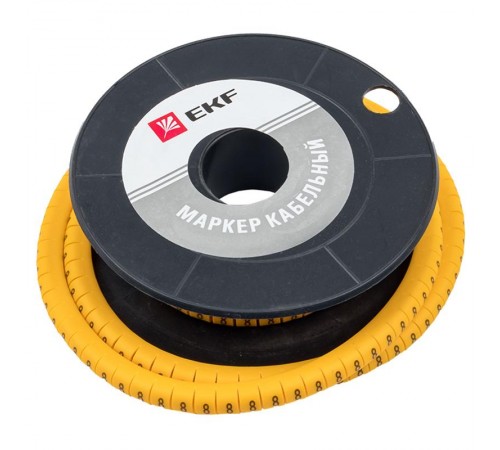 Маркер-кабельный 4,0кв.мм "8" (500шт.) (ЕС-2) EKF PROxima  plc-KM-4-8  EKF