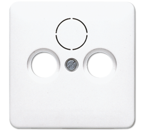 Крышка для SAT-TV-FM-розеток, фиксация винтом; термопласт; белый; CD500  CD561SATWW  Jung