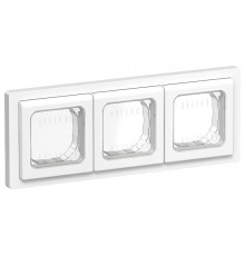 FLITE Рамка 3-местная IP55 Рпро-3-55-ФлБ белый  FI-M30-32-55-K01  IEK