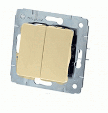 Cariva Сл. кость Выключатель 2-х клавишный  773758  Legrand