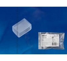 Заглушка для LED ленты 220В, 14-16х7мм, прозрачный, UCW-K14-CLEAR 025 POLYBAG 25 шт/упак  UL-00000871  Uniel