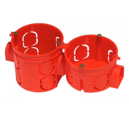 Коробка установочная 68х62 с саморезами с переходником  КУ1102-И  HEGEL