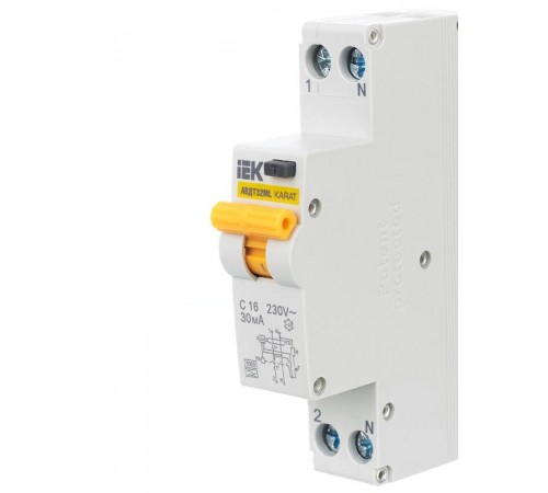 Выключатель автоматический дифференциального тока АВДТ32ML тип A С16 30мА KARAT  MVD12-1-016-C-030-A  IEK
