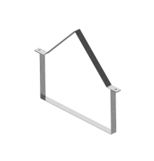 Держатель двускатной крышки лотка 50х200 мм HD  DZKU50-200 HD  КМ - профиль