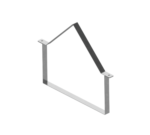 Держатель двускатной крышки лотка 50х200 мм HD  DZKU50-200 HD  КМ - профиль