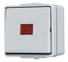 Выключатель контрольный для накладного монтажа универсальный IP44  606KOW  Jung