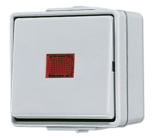 Выключатель контрольный для накладного монтажа универсальный IP44  606KOW  Jung