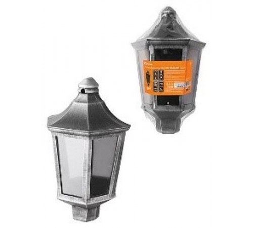 Светильник садово-парковый НБУ 06-60-003 настенный, пластик, расс. поликарбонат, серебро   SQ0330-1404  TDM