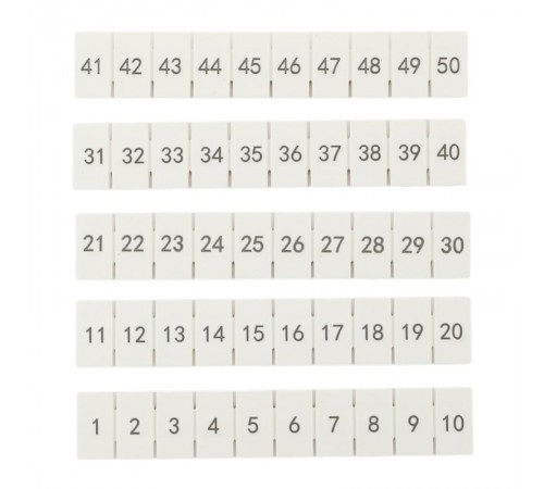 Маркировка для клемм 6 UT 1-50 scr-ut-mrk-6-1-50  EKF