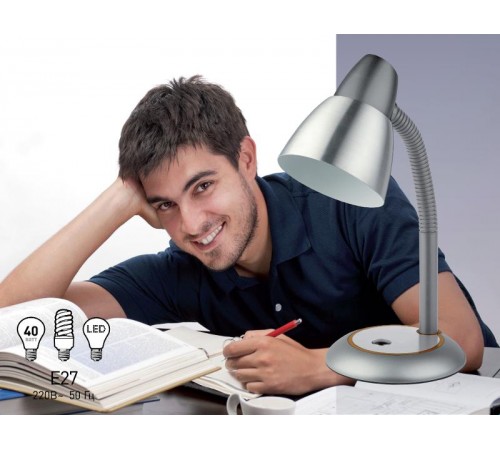 Светильник настольный N-115-E27-40W-R красный (12/96)  C0044886  ЭРА