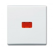 Клавиша для мех. 1-клавишного выкл./перекл./кнопки,с красной линзой(IP44),серия Allwetter 44, цвет слоновая кост  1731-0-1833   2CKA001731A1833  AB