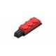 Колодка 3 гнезда 2К+З каучуковая 16А/250В IP44 Красная MultiSet  MST4123RD  SE