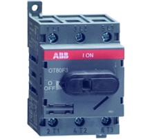 Рубильник OT63F4N2 до 63А 4х-полюсный для установки на DIN-рейку или монтажную плату (с резерв. ручкой)  1SCA105365R1001  ABB
