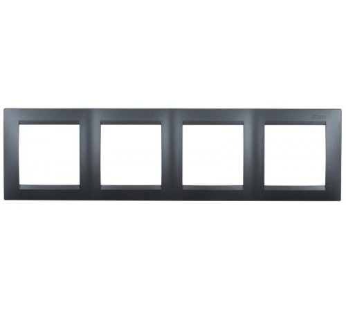 Simon 15 Графит Рамка универсальная, 4 поста  1500640-038  Simon