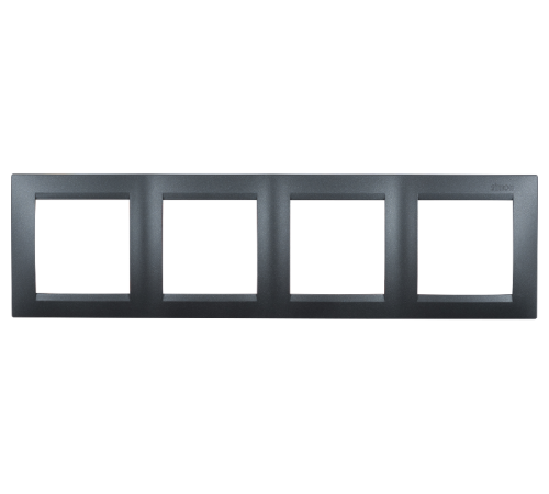 Simon 15 Графит Рамка универсальная, 4 поста  1500640-038  Simon