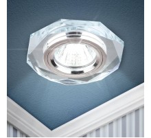 Светильник точечный встраиваемый под лампу DK5 50Вт MR16 зеркальный/хром  C0045759  ЭРА