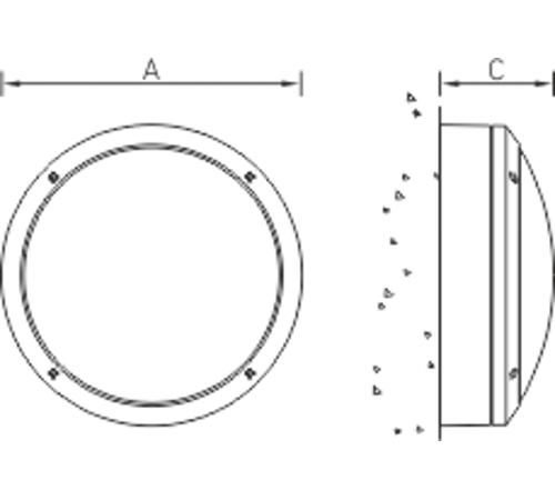 Светильник уличный настенный ЛБУ GRANDA NBT 18 F123 silver 23Вт КЛЛ Е27 ЭмПРА IP65  1430000120  Световые Технологии