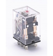 Промежуточное реле 2 конт. с инд. LED 5А 12В AC ПР-1  23217DEK  DEKraft