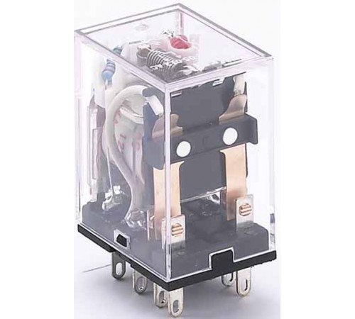 Промежуточное реле 2 конт. с инд. LED 5А 12В AC ПР-1  23217DEK  DEKraft