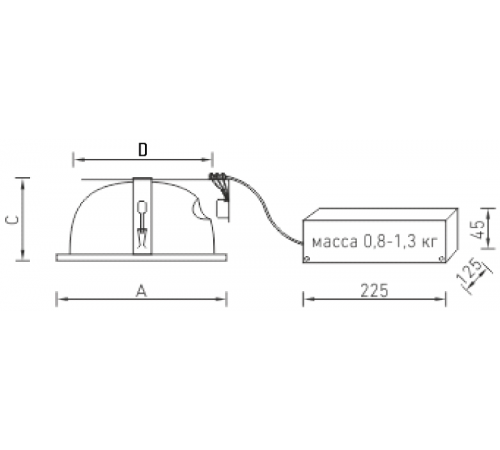 Светильник ЛВО DLG 226 HF 2х26Вт КЛЛ G24q-3 ЭПРА IP44/IP20  1183000420  Световые Технологии