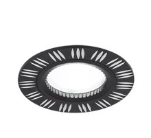 Светильник  Aluminium AL018 Круг. Черный/Хром, Gu5.3 1/100  AL018  Gauss