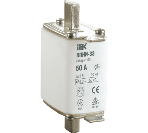 Плавкая вставка предохранителя ППНИ-39, габарит 3,  630А     DPP50-630  IEK