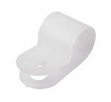 Кабельная скоба под винт 9 мм, белая, упаковка 50 шт.  07-4409  REXANT