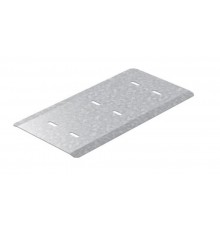 Протектор соединения лотков шириной 400 мм универсальный, толщ. 1,2 мм, Сендзимир цинк  ПРУМ-400-1,2-СЦ  Ostec