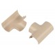 Т-образный угол  T-KK-20-12-B для полукруглого кабель-канала бежевый 20х12мм 2шт/комплект  Б0064911  ЭРА