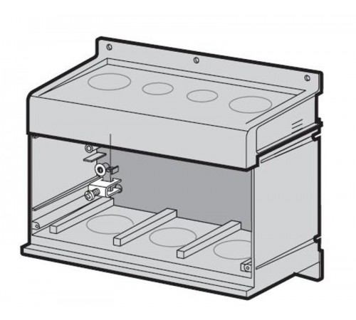 Верхняя крышка+нижняя секция с дном FMCE40, 1 ряд  2CMA191077R1000  ABB