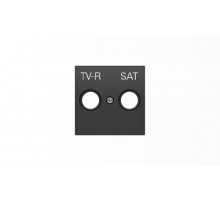Накладка для TV-R-SAT розетки, серия SKY, цвет чёрный бархат2CLA855010A1501 ABB